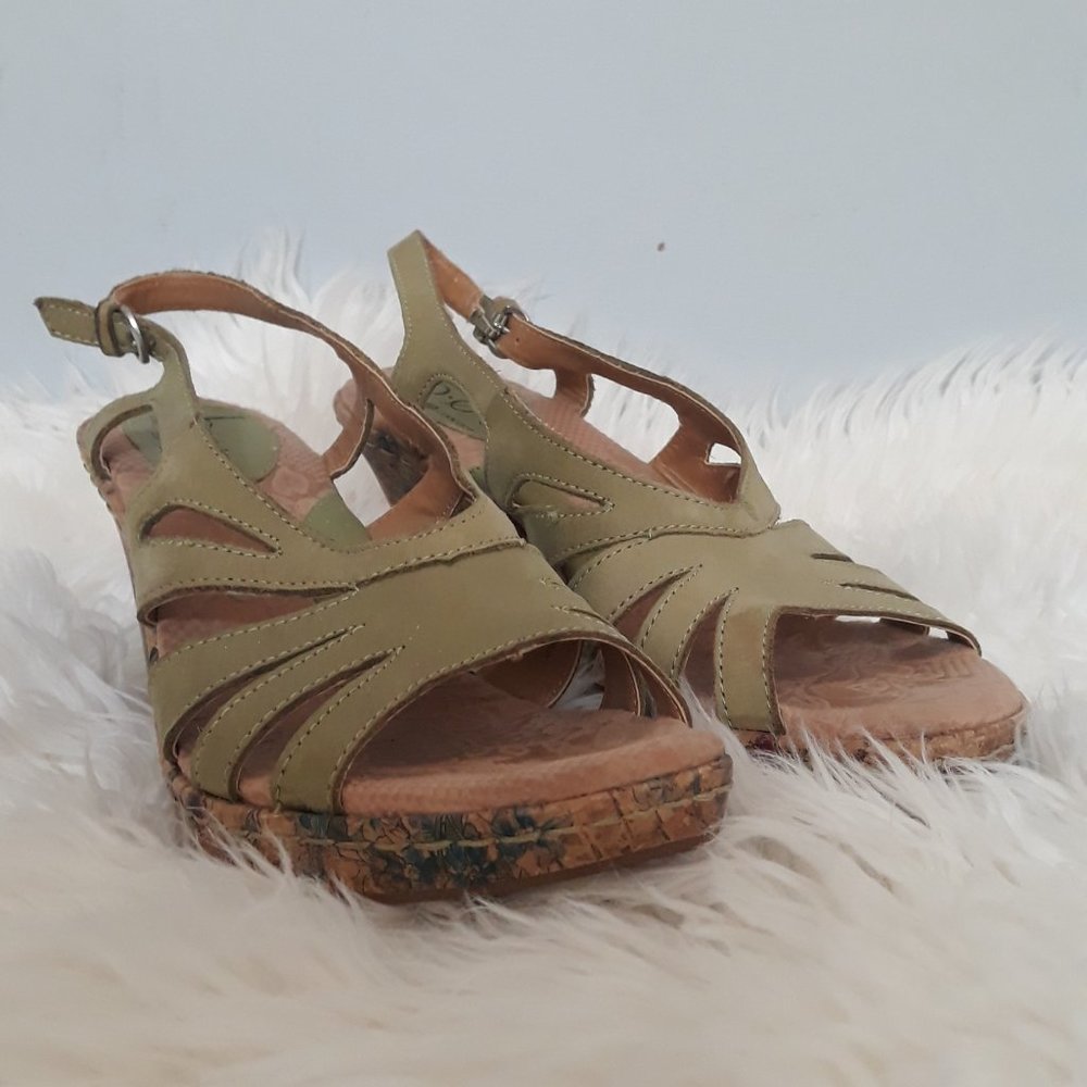 Born Concepts sage green sandal, size 9 M.